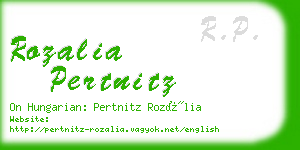 rozalia pertnitz business card